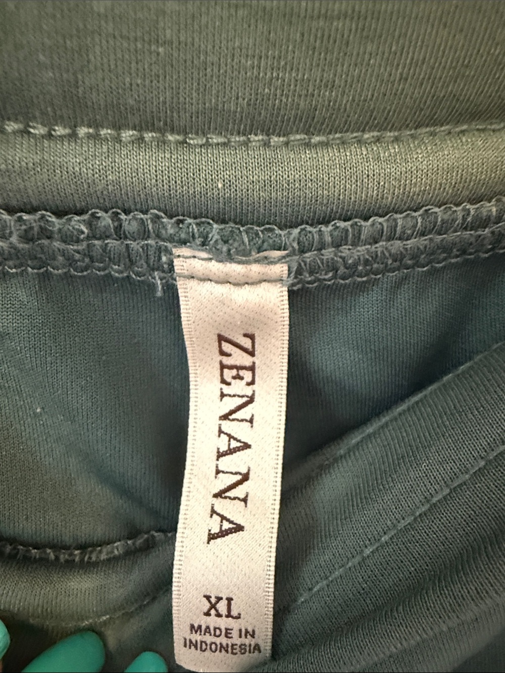 Zenana Outfitters Teal Crewneck Top - Picture 6 of 9